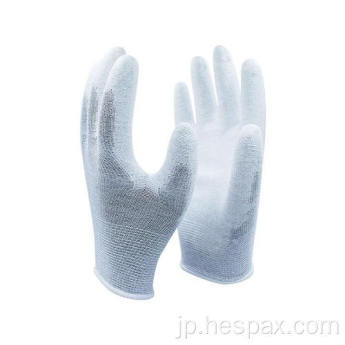 Hespax炭素繊維PU ESD保護手袋の精度